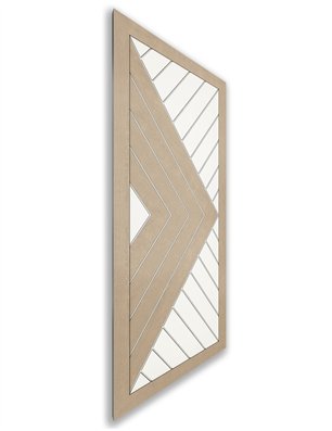 Holzschiebetür Nur Türblatt - Eiche und Weiss  Model 1009