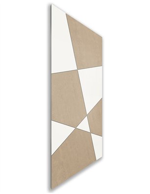 Holzschiebetür Nur Türblatt - Eiche und Weiss  Model 1011