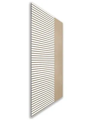 Holzschiebetür Nur Türblatt - Eiche und Weiss Model 1012