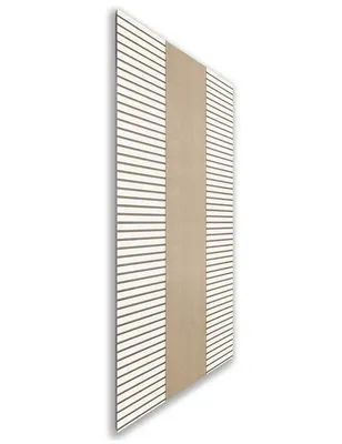 Holzschiebetür Nur Türblatt - Eiche und Weiss Model 1013