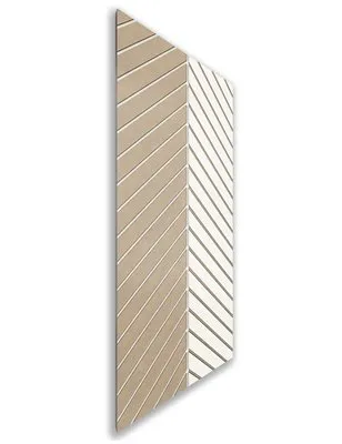 Holzschiebetür Nur Türblatt - Eiche und Weiss Model 1024