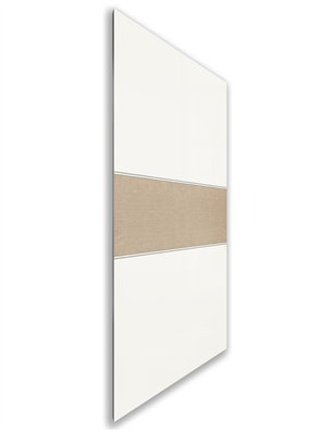Holzschiebetür Nur Türblatt - Eiche und Weiss  Model 1032