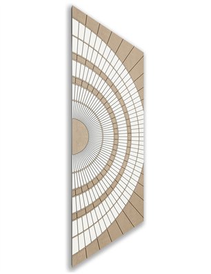 Holzschiebetür Nur Türblatt - Eiche und Weiss  Model 1036