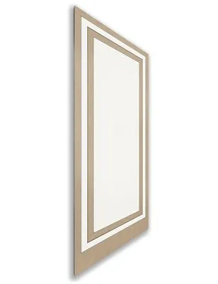 Holzschiebetür Nur Türblatt - Eiche und Weiss Model 1041