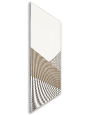 Holzschiebetür Nur Türblatt - Eiche und Weiss  Model 1044