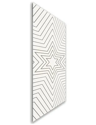 Holzschiebetür Nur Türblatt - Eiche und Weiss Model 1045