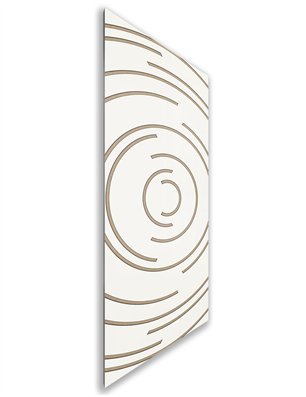 Holzschiebetür Nur Türblatt - Eiche und Weiss  Model 1046