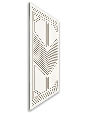Holzschiebetür Nur Türblatt - Eiche und Weiss  Model 1048
