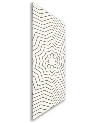 Holzschiebetür Nur Türblatt - Eiche und Weiss Model 1049