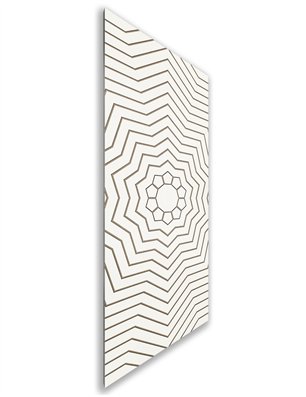 Holzschiebetür Nur Türblatt - Eiche und Weiss  Model 1049