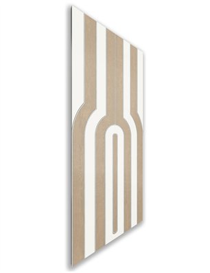 Holzschiebetür Nur Türblatt - Eiche und Weiss  Model 1056
