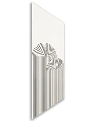 Holzschiebetür Nur Türblatt - Eiche und Weiss Model 1057