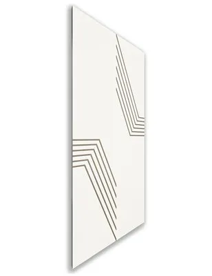 Holzschiebetür Nur Türblatt - Eiche und Weiss Model 1060