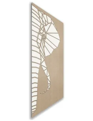 Holzschiebetür Nur Türblatt - Eiche und Weiss Model 1062