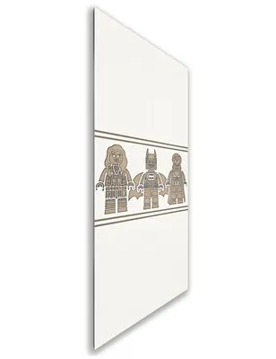 Holzschiebetür Nur Türblatt - Eiche und Weiss Model 1063