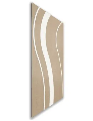 Holzschiebetür Nur Türblatt - Eiche und Weiss Model 1064