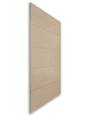 Holzschiebetür Nur Türblatt - Eiche und Weiss Model 1066