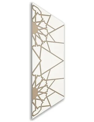 Holzschiebetür Nur Türblatt - Eiche und Weiss Model 1069