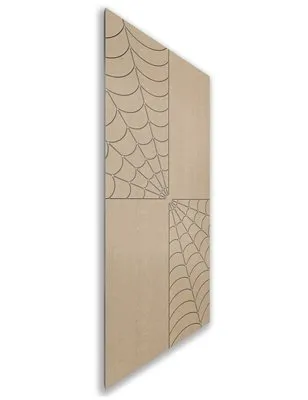 Holzschiebetür Nur Türblatt - Eiche und Weiss Model 1076