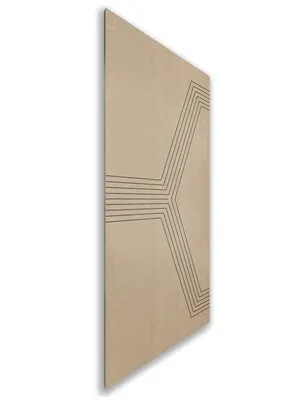 Holzschiebetür Nur Türblatt - Eiche und Weiss Model 1079