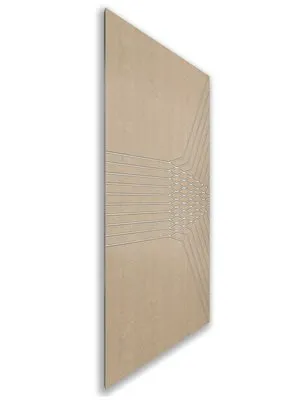 Holzschiebetür Nur Türblatt - Eiche und Weiss Model 1085