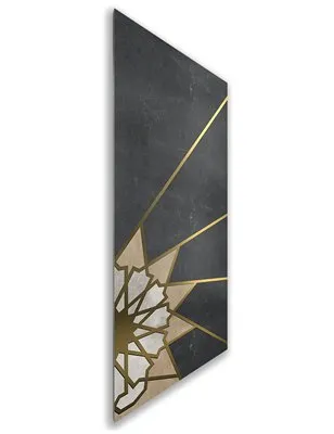 Holzschiebetür Nur Türblatt - Hell - Dunkel-Mix Model 1068