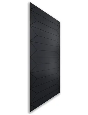 Holzschiebetür Nur Türblatt - Schwarz Model 1008