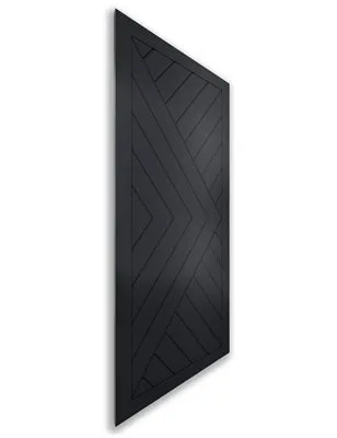 Holzschiebetür Nur Türblatt - Schwarz Model 1009