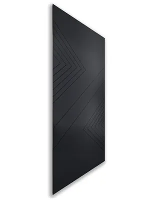 Holzschiebetür Nur Türblatt - Schwarz Model 1010