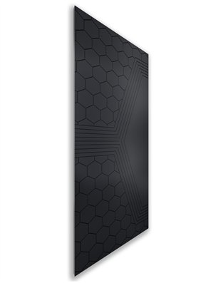 Holzschiebetür Nur Türblatt - Schwarz  Model 1080