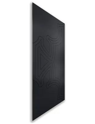 Holzschiebetür Nur Türblatt - Schwarz Model 1086