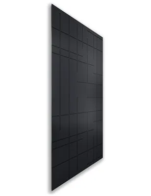 Holzschiebetür Nur Türblatt - Schwarz Model 1087