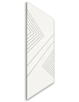 Holzschiebetür Nur Türblatt - Weiss Model 1010