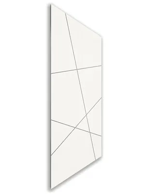 Holzschiebetür Nur Türblatt - Weiss Model 1011