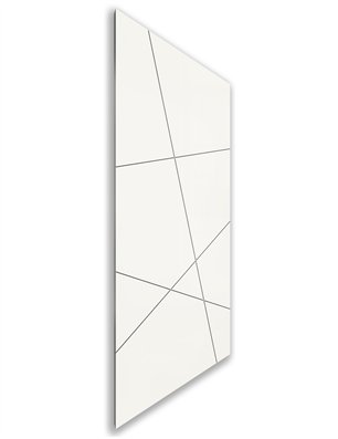 Holzschiebetür Nur Türblatt - Weiss  Model 1011