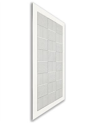 Holzschiebetür Nur Türblatt - Weiss  Model 1015