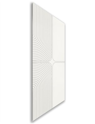 Holzschiebetür Nur Türblatt - Weiss  Model 1017