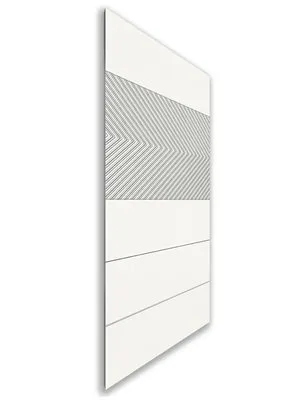 Holzschiebetür Nur Türblatt - Weiss Model 1020