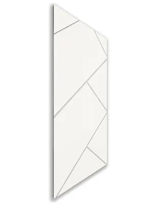 Holzschiebetür Nur Türblatt - Weiss Model 1026