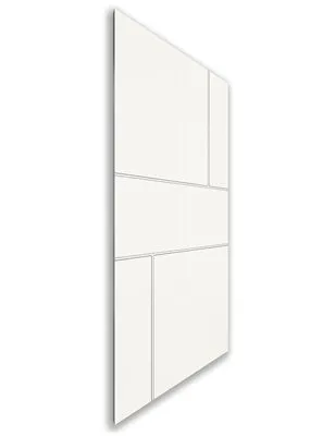 Holzschiebetür Nur Türblatt - Weiss Model 1027