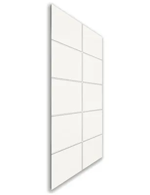 Holzschiebetür Nur Türblatt - Weiss Model 1029