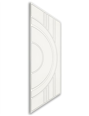 Holzschiebetür Nur Türblatt - Weiss  Model 1035