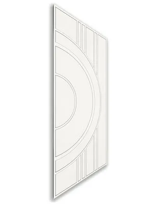 Holzschiebetür Nur Türblatt - Weiss Model 1035