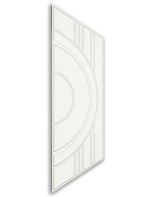 Holzschiebetür Nur Türblatt - Weiss  Model 1035