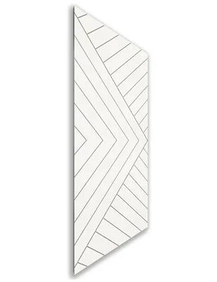 Holzschiebetür Nur Türblatt - Weiss Model 1037