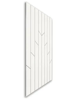 Holzschiebetür Nur Türblatt - Weiss Model 1039