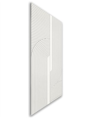 Holzschiebetür Nur Türblatt - Weiss  Model 1040