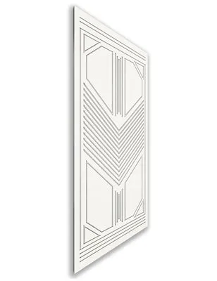 Holzschiebetür Nur Türblatt - Weiss Model 1048