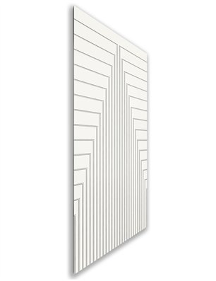 Holzschiebetür Nur Türblatt - Weiss  Model 1052