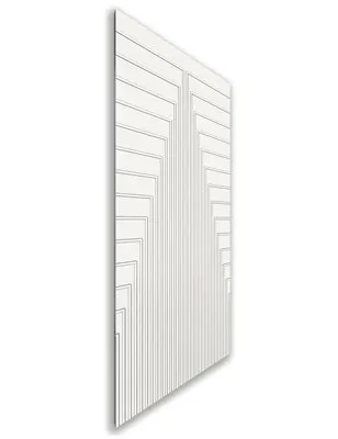 Holzschiebetür Nur Türblatt - Weiss Model 1053